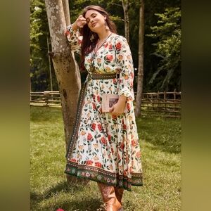 NWOT Boho Floral Dress From Ritera Size XL